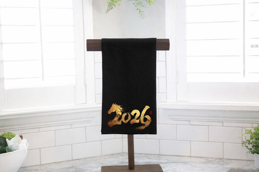 Year of the Horse 2026 Flour Sack Towel, Lunar New Year Gift
