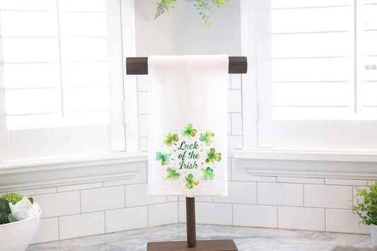 Luck Of The Irish, St. Patrick's Day Flour Sack Tea Towel - Hostess Gift - Housewarming Gift
