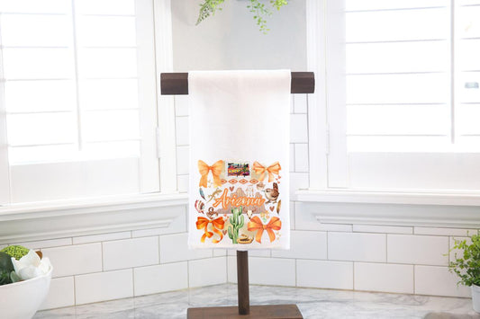 Coquette Arizona State, Flour Sack Tea Towel - Preppy Gift