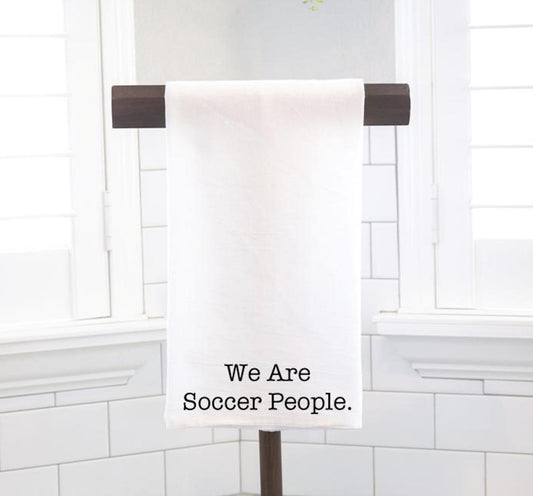 Soccer People Flour Sack Towel – Hostess Gift, Preppy Kitchen Decor