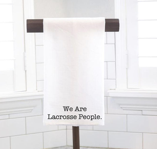 Lacrosse People Flour Sack Towel – Preppy Hostess Gift