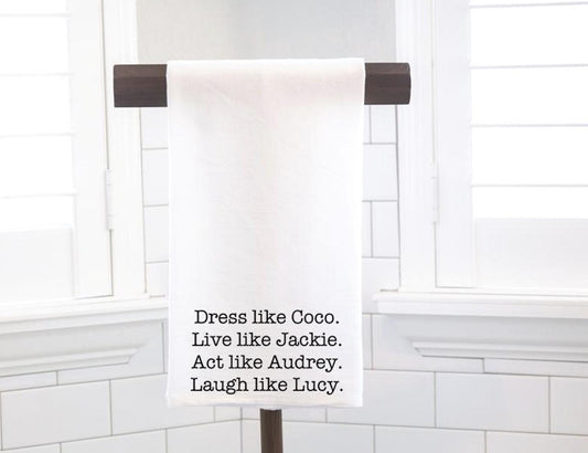 Coco-Inspired Flour Sack Towel, Kitchen Decor