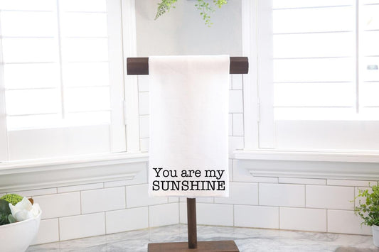 You Are My Sunshine Flour Sack Tea Towel - Hostess Gift - Housewarming Gift - Preppy