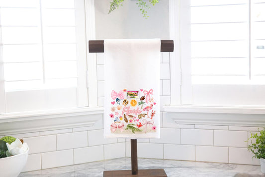 Coquette Florida State, Flour Sack Tea Towel - Preppy Gift