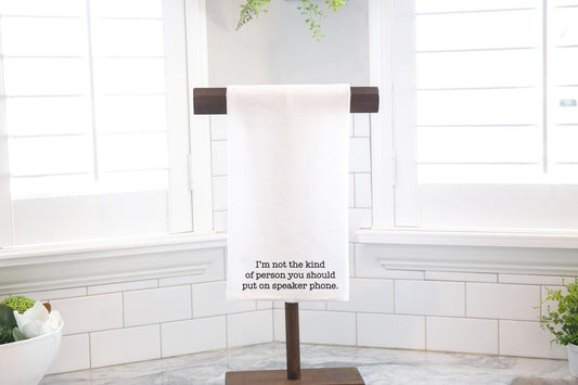 Funny Flour Sack Tea Towel, Sarcastic Kitchen Decor