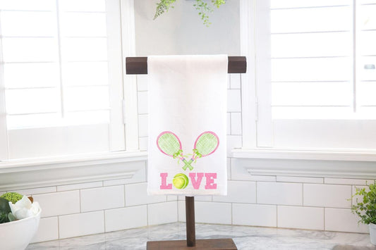 Wedding Gift For Tennis Love Kitchen Towel, 100% Cotton Flour Sack Towel