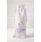 Crack Dot Bam! Peacock, Wine Bottle Gift Bag – Reusable Drawstring Canvas Bag