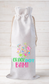 Crack Dot Bam! Wine Bottle Gift Bag – Reusable Drawstring Canvas Bag
