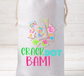 Crack Dot Bam! Wine Bottle Gift Bag – Reusable Drawstring Canvas Bag