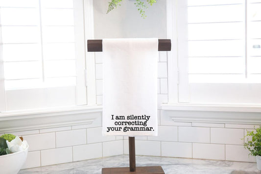 Funny Grammar Flour Sack Tea Towel – Hostess Gift