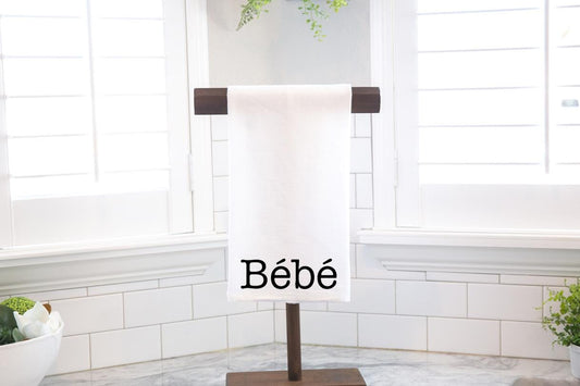 Bebe, Flour Sack Tea Towel - Hostess Gift - Housewarming Gift - Funny Kitchen